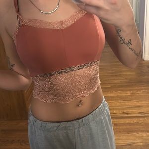 lace crop tank